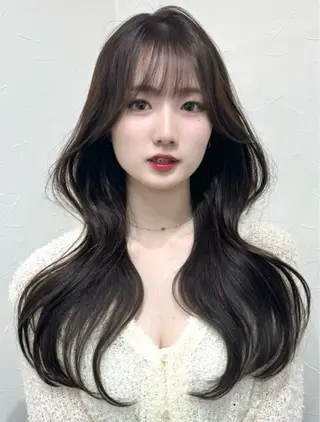 ロング レイヤー/韓国風 三好悠生のヘアスタイル