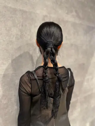 ロング ヘアアレンジ 佐野 えり奈のヘアスタイル