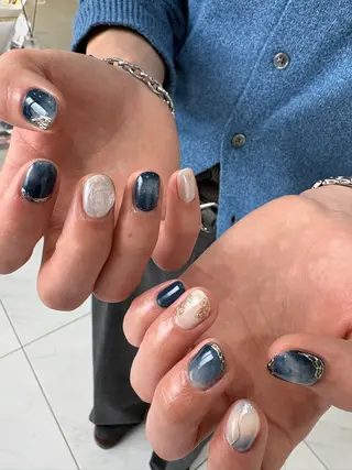 メンズ ネイル GRANDEUR焼津 MEI🪼のネイルデザイン