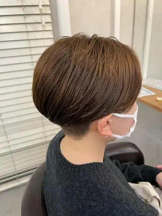 ショート カラー パーマ トレンド透明感カラー ☘️大貫 昂涼🐹のヘアスタイル