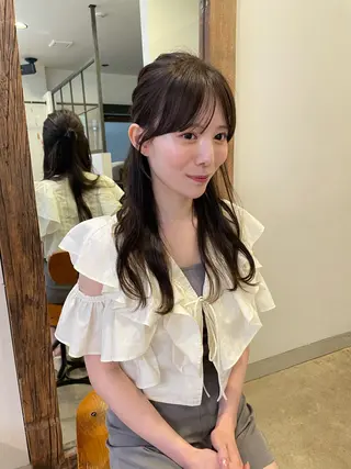 セミロング hanae 福岡/ 西新美容室のヘアスタイル