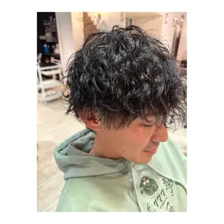 パーマ メンズ メンズパーマ 次元のヘアスタイル