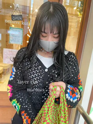 ロング カラー 清水　ちひろ ✄トップスタイリストのヘアスタイル