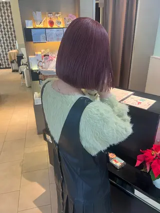 ミディアム カラー 田中 月菜のヘアスタイル