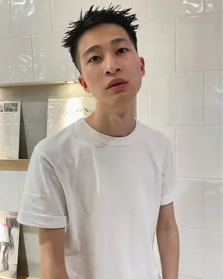ショート メンズ Loom.所属・村上雅人 ナチュラルモードのヘアスタイル