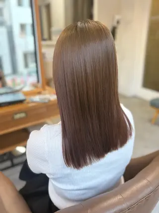 セミロング 宇田 真基のヘアスタイル