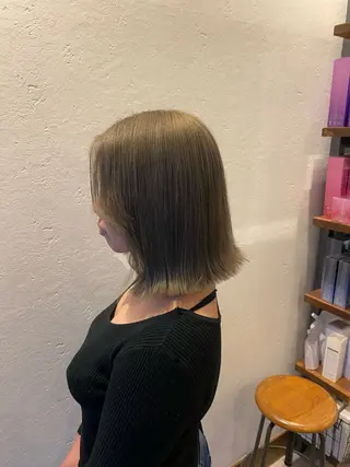 ミディアム 希優🌺ソムリエ /ブリーチ/カットのヘアスタイル