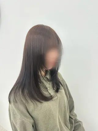 セミロング 市川 栖々子のヘアスタイル