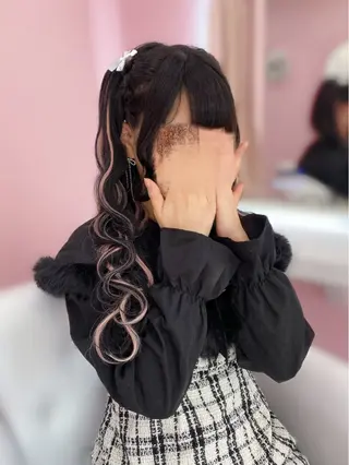 ロング ヘアアレンジ Set Salon Mémoire by miuprierre所属・推し活🪄🩷 川上 佳奈のヘアスタイル