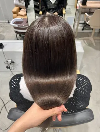 セミロング カラー ボブ/美髪矯正 /佐藤　奈巳のヘアスタイル