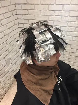 カラー メンズ nisihara kenjiのヘアスタイル