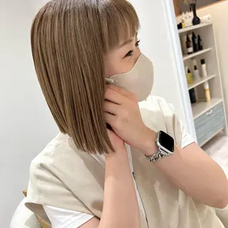 ショート カラー 【髪質改善】 【美髪矯正】🌻店長のヘアスタイル