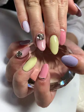 セミロング ネイル nail yukkoのネイルデザイン