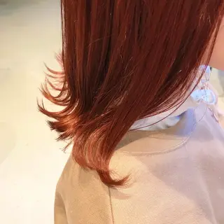 ミディアム カラー アオイ🩵暖色 /まろやかカラーのヘアスタイル