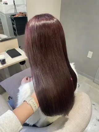 セミロング カラー HARUKA韓国ヘア /Luana梅田のヘアスタイル