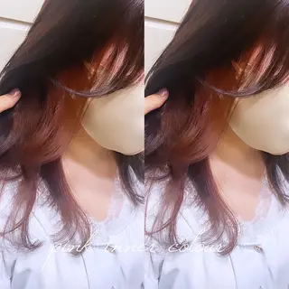 ミディアム カラー ブリーチなしWカラー 🎀韓国ヘア/amiのヘアスタイル