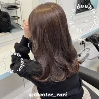 セミロング カラー RURI 🌙透明感カラー🌙のヘアスタイル