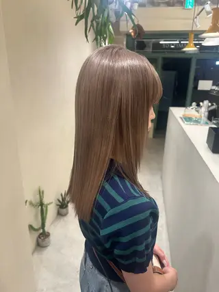 セミロング ながい まさきのヘアスタイル