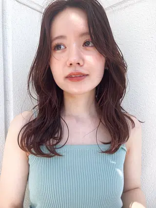 セミロング カラー BASSA下井草店所属・齋藤 夏花のヘアスタイル