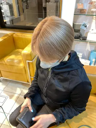 ショート カラー 山田勇真 ボブ/縮毛矯正/金山のヘアスタイル