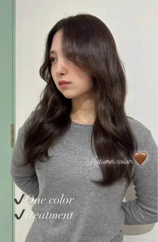 ロング カラー HAZEL博多所属・韓国ヘア🇰🇷 𝑳𝒊𝒏𝒂🤍のヘアスタイル