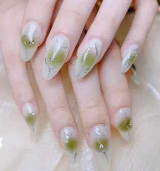 ネイル H3 Nail Tsuki🦋💙のネイルデザイン