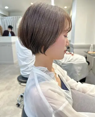 ショート 🎀暖色カラー／ボブ 🎀MOMONAのヘアスタイル