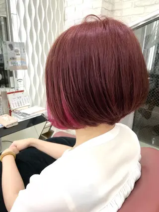 ショート カラー 【髪質改善×カラー】 QUALIS沓掛貴浩のヘアスタイル