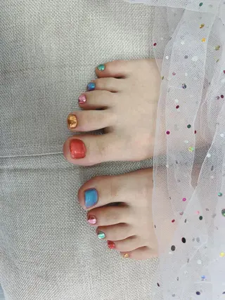 ネイル 🦋ネイルサロン ブラン🌈ゆりのネイルデザイン