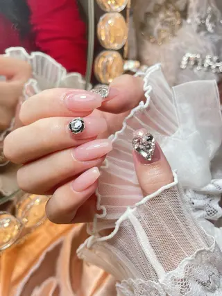 ネイル 23時まで❤︎韓国、 ワンホンネイルのネイルデザイン