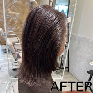 ミディアム カラー 長津 健一郎のヘアスタイル