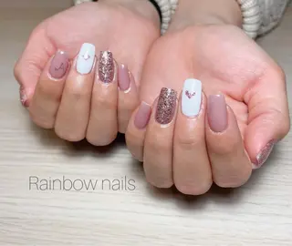 ネイル Rainbow nailsくろちゃんのネイルデザイン