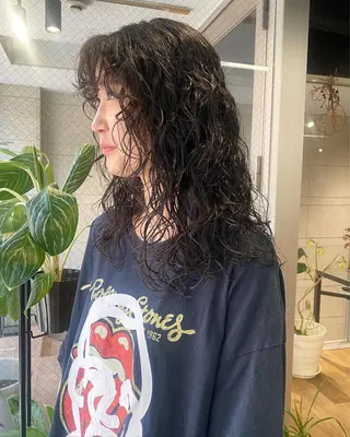 ロング カラー パーマ GIVET (ジヴェ)所属・撮影モデル募集 🦋soemikaのヘアスタイル
