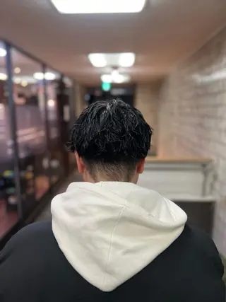 ショート パーマ メンズ 圓子 快のヘアスタイル