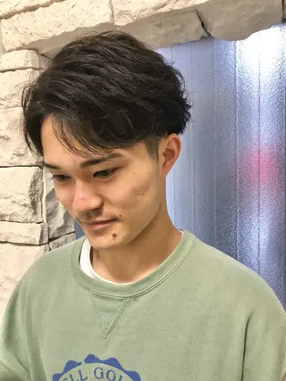 パーマ ヘアアレンジ メンズ ainico+所属・メンズ特化✂️栗原 侑也のヘアスタイル