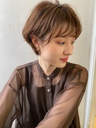 ショート カラー 小倉 聖也のヘアスタイル