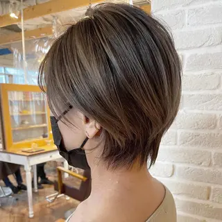 ショート カラー hair salon Ranun髪質改善のヘアスタイル