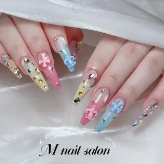 ネイル M🌷nail 長さだし専門店のネイルデザイン