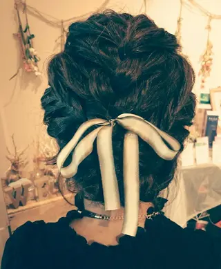 ヘアアレンジ ミディアム ヘアセット/髪質改善 /カラー/TADOのヘアスタイル