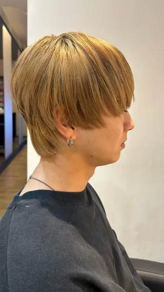 メンズ 有働由良／ハイトーン ／韓国メンズヘアのヘアスタイル