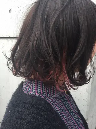 ミディアム 大内 郁のヘアスタイル