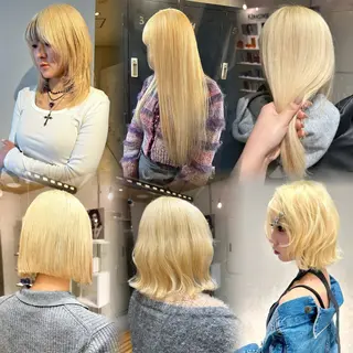 ミディアム L STUDIO所属・ハイトーン/ブリーチ 🧁soraのヘアスタイル