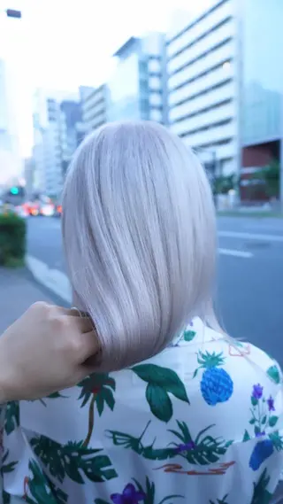 ミディアム カラー ハイトーン特化サロン 代表　中谷蓮のヘアスタイル