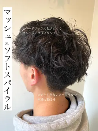 ショート パーマ メンズ Mira 代表 SEKIのヘアスタイル