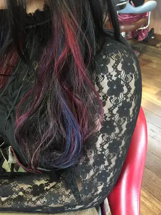 セミロング カラー 原宿サロン代表 デザインカラー伊藤卓のヘアスタイル