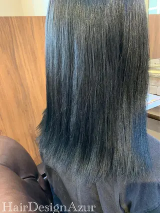 セミロング カラー HairDesign Azurのヘアスタイル