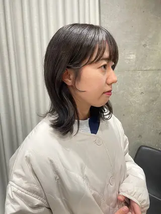 ミディアム カラー 表参道/赤み無し 透明感 colorのヘアスタイル