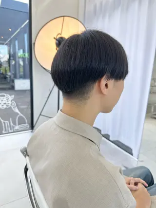 ショート メンズ risa | 透明感 カラー|ベージュのヘアスタイル