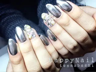 ショート ミディアム セミロング ロング ネイル Happy Nailのネイルデザイン
