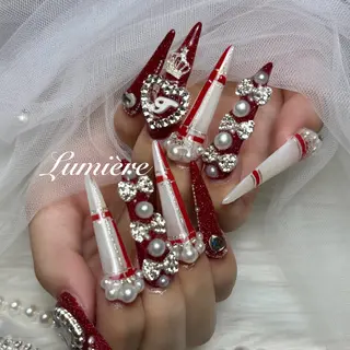 ネイル Lumière/ 超ロング/ワンホンのネイルデザイン